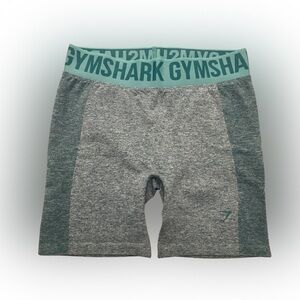 Women’s Gymshark Teal and Gray Biker/Athletic Shorts Activewear Size M
